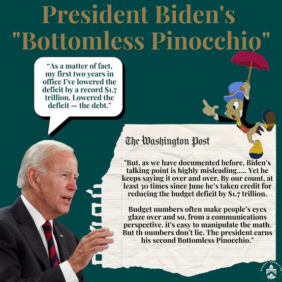 Image For President Biden's Bottomless Pinnocchio